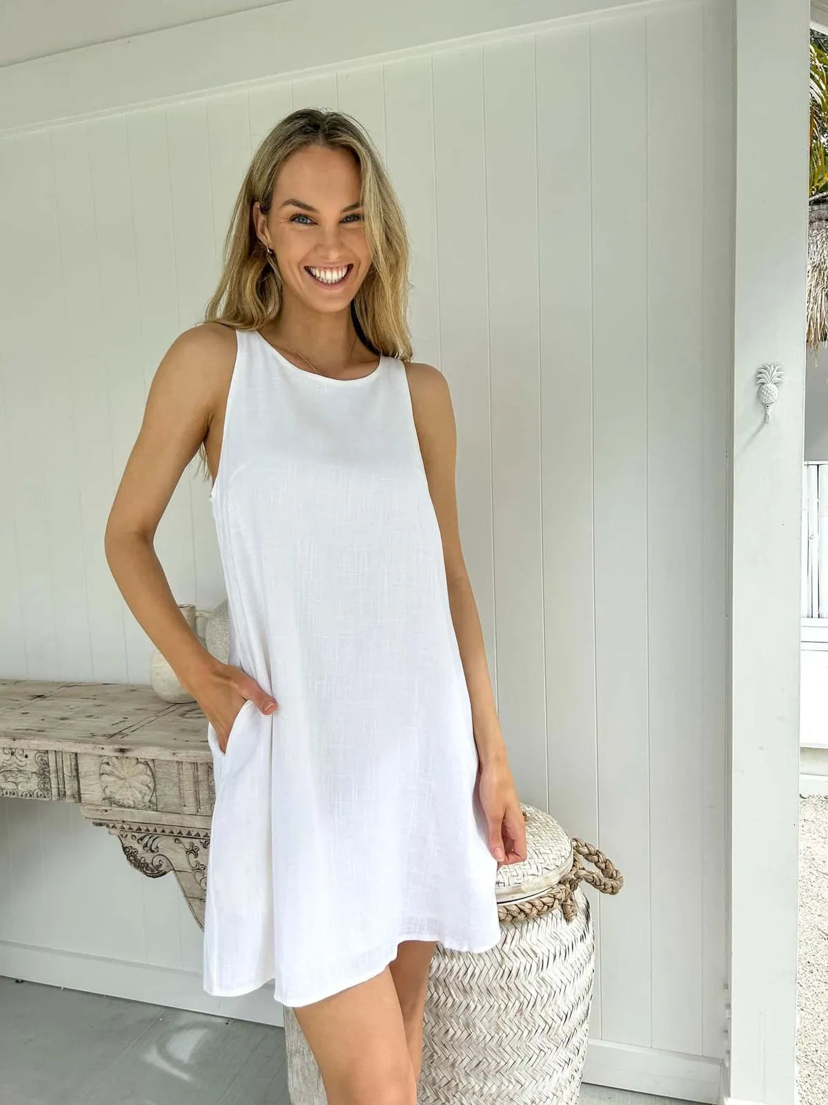 Mylk The Label - Calu Shift Dress White