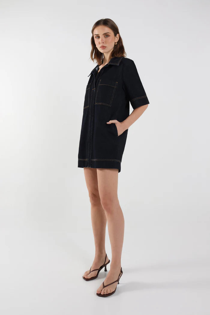 Cecilia Mini Dress Indigo