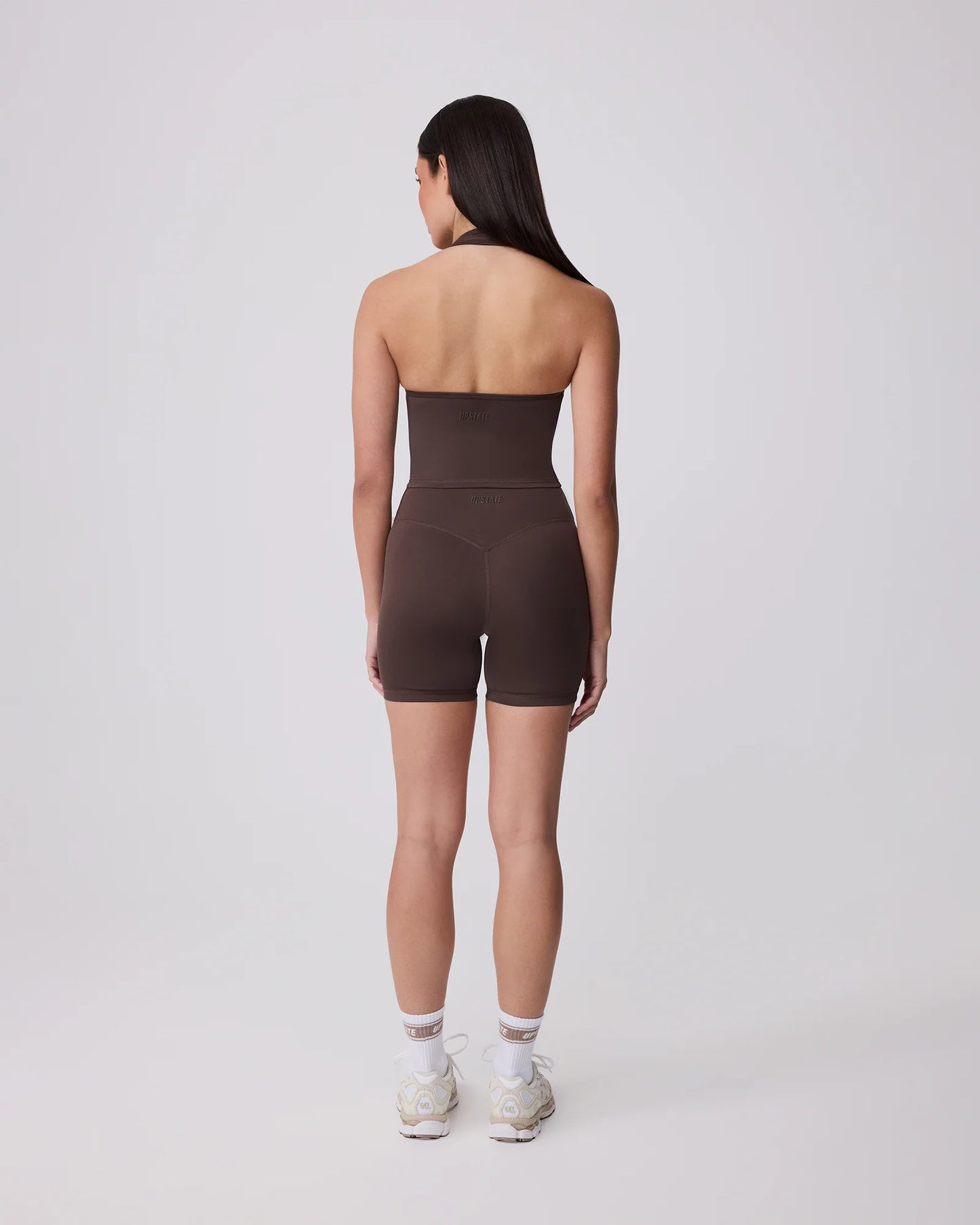 Contour + Halter Neck Tank - Ground Coffee