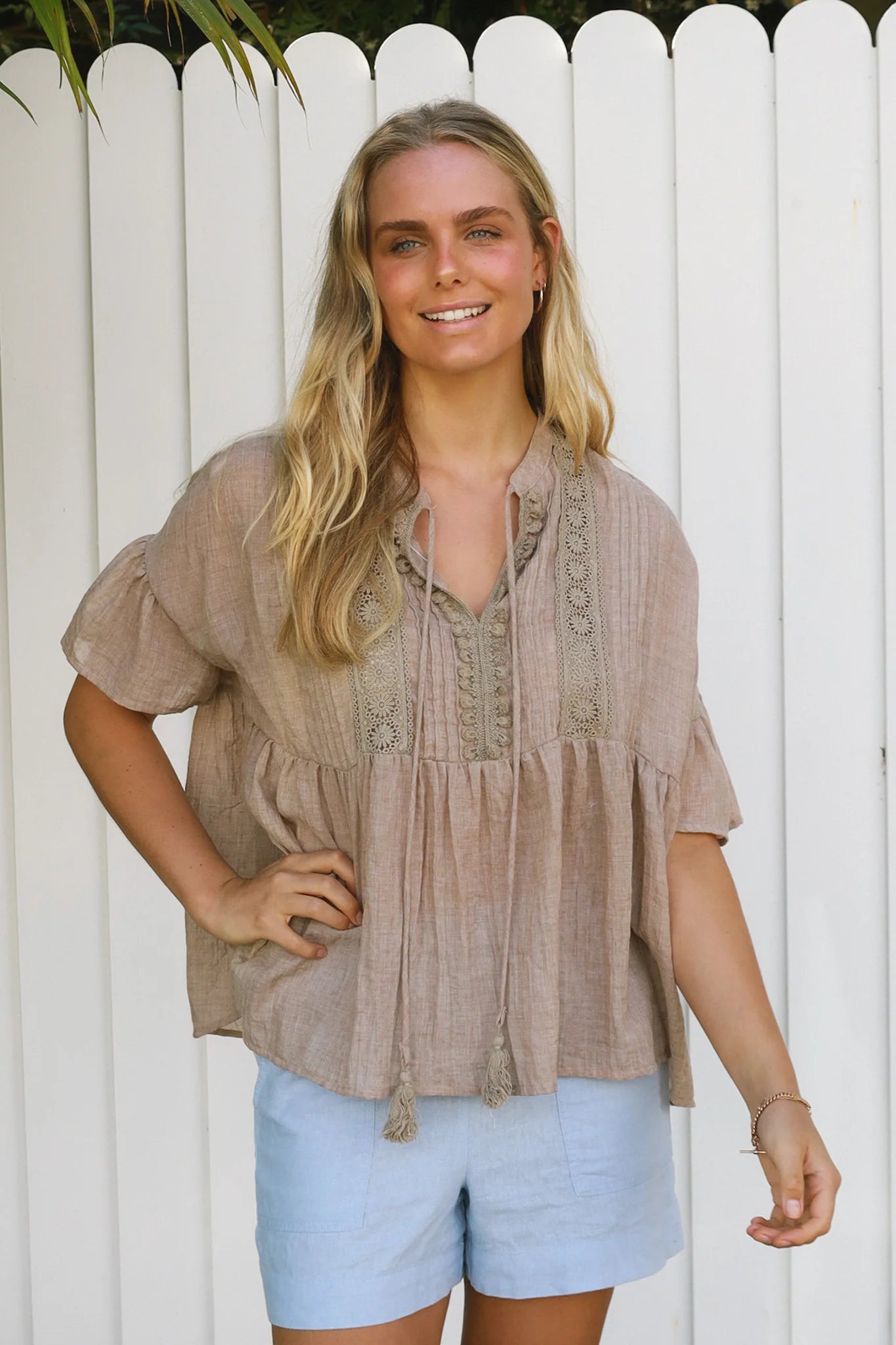 Flow Top Khaki