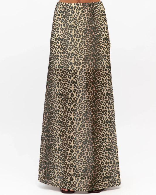 Hot Property Sheer Leopard Maxi Skirt