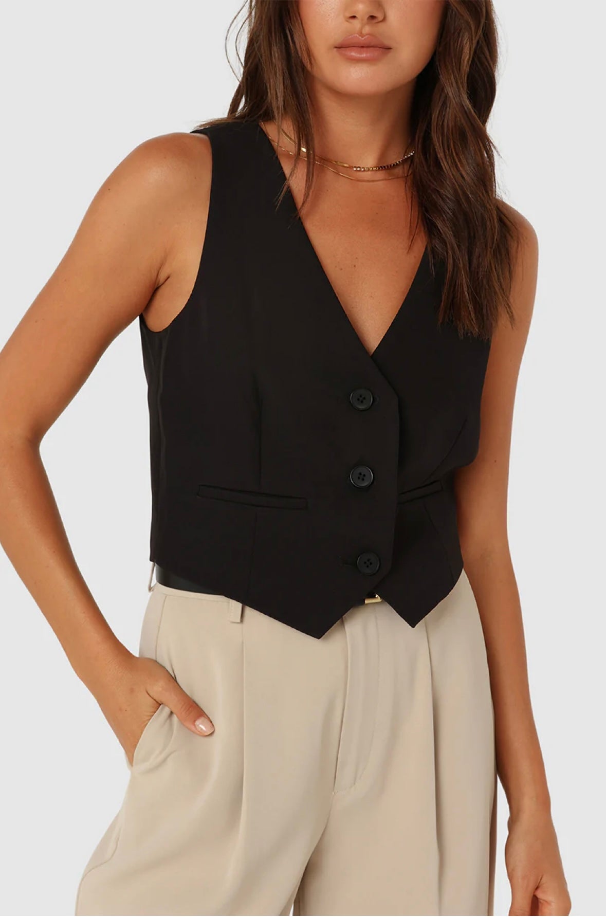 Madison The Label Freya Vest Black